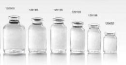 120075 clear moulded injuction vials for antibiotics