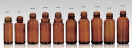 amber glass bottle for syrups screw finish STD PP28mm
